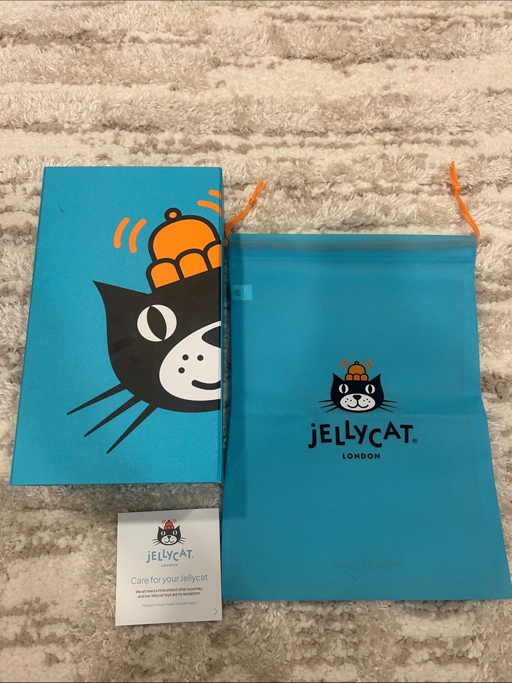 Jellycat box and dust bag